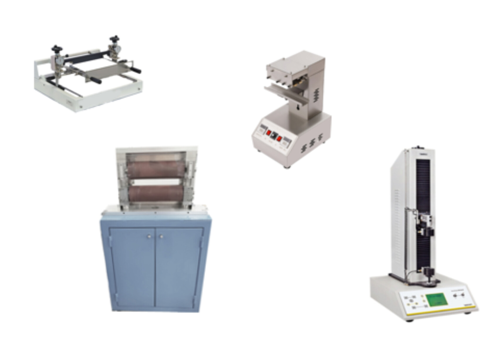 Tension meter, lamination lab unit, welding or sealing station