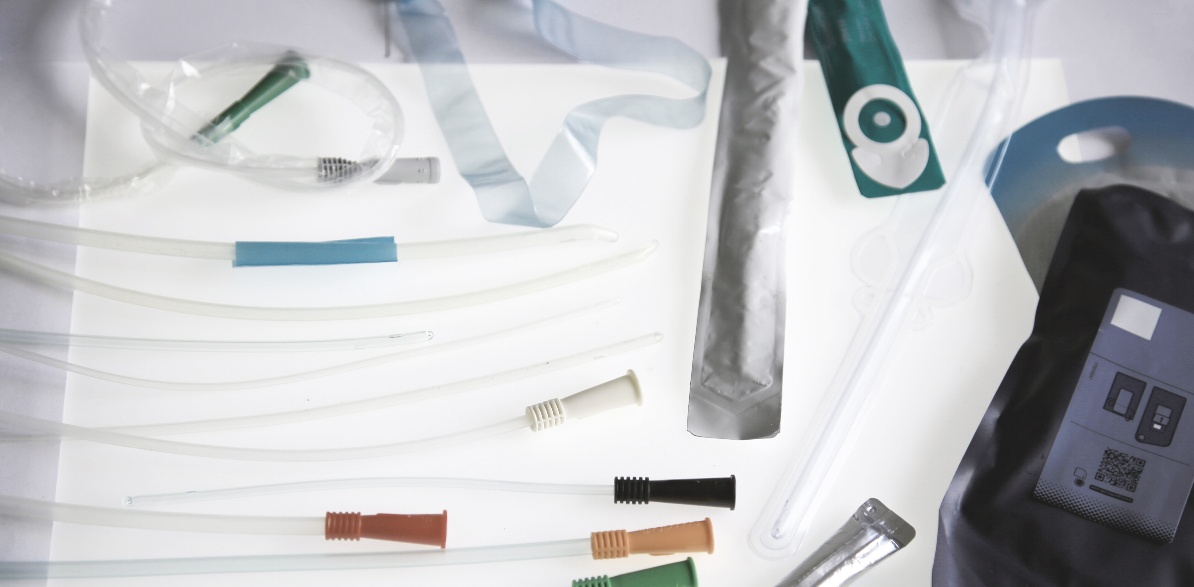 Variety of intermittent catheters in different executions and primary packaging