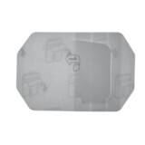 Film dressing with transparent window for monitoring