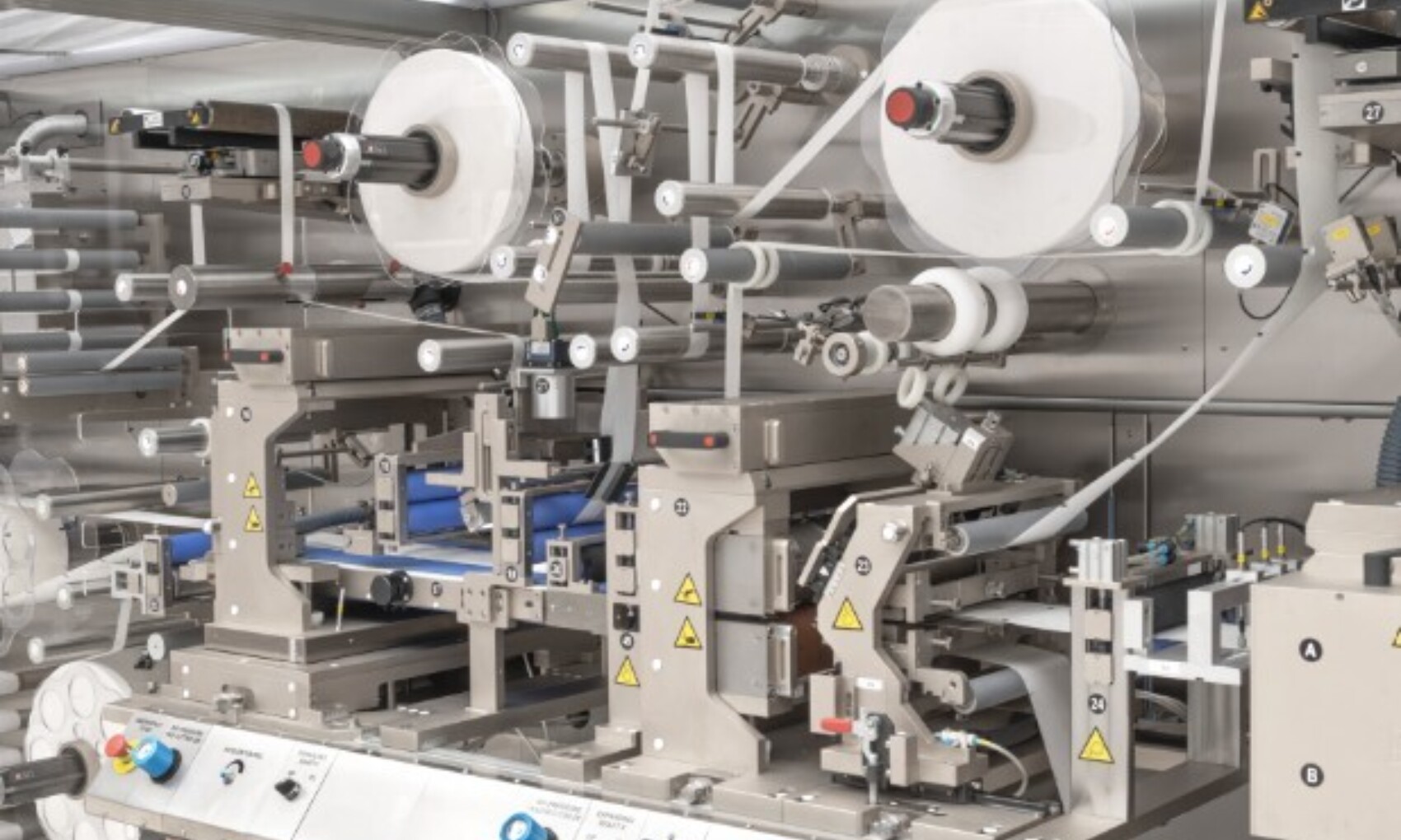 Web handling on RCA Bignami Converting Machine